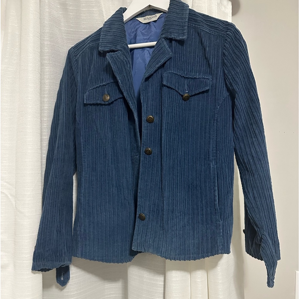 3 for 10 - Vintage Blue Corduroy Jacket